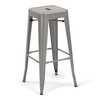Atlas Commercial Products Titan Series™ Industrial Metal Bar Stool, Silver MBS9SLV